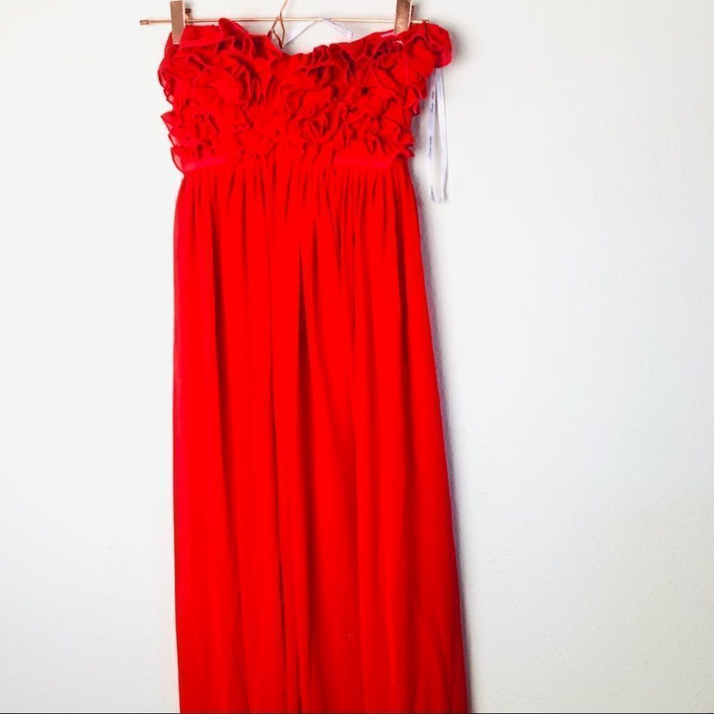 NWT Revolve Lovers & Friends Red Slit Maxi Gown XXS - Picture 3 of 8